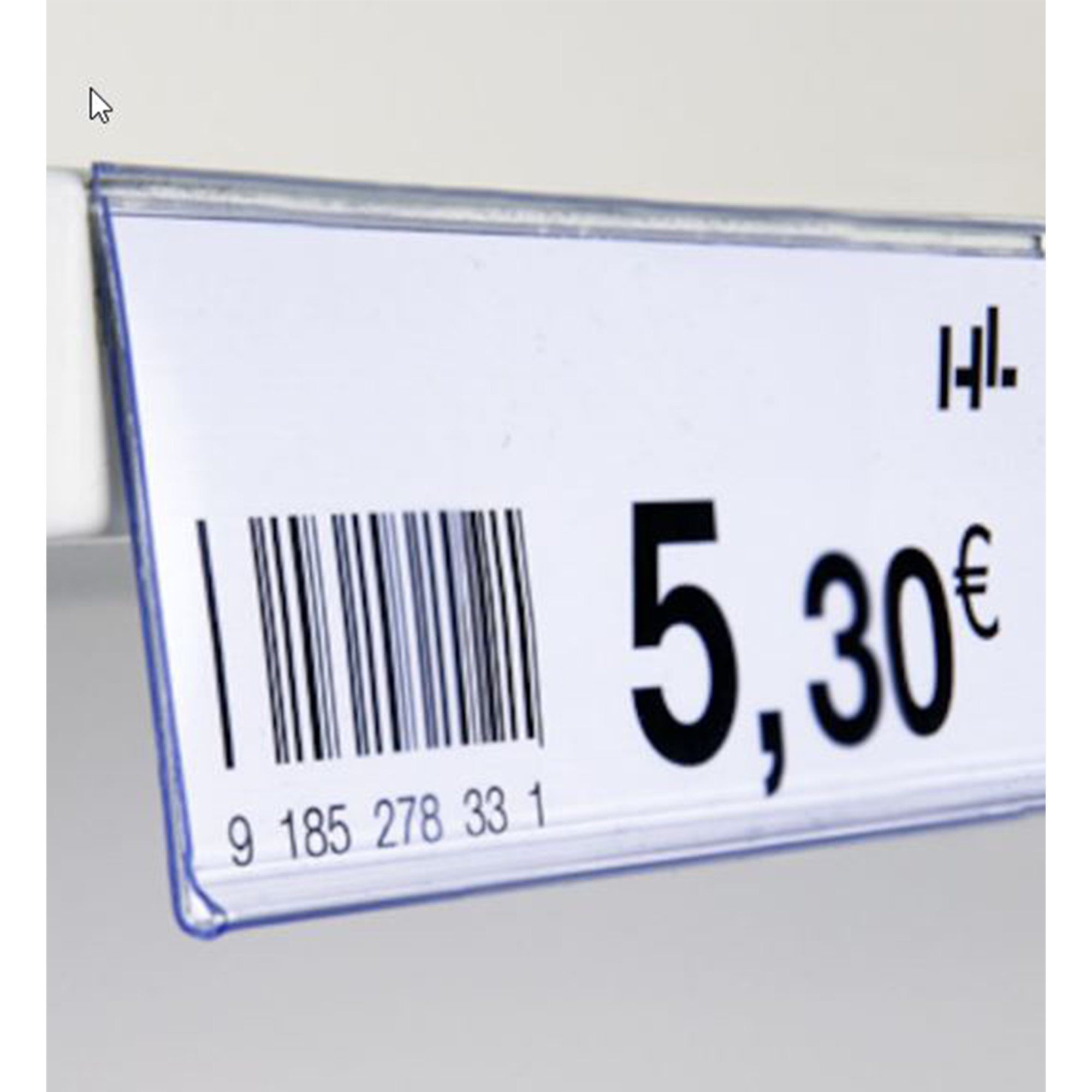 Kartenschiene für Regale, für 30 mm hohe Etiketten