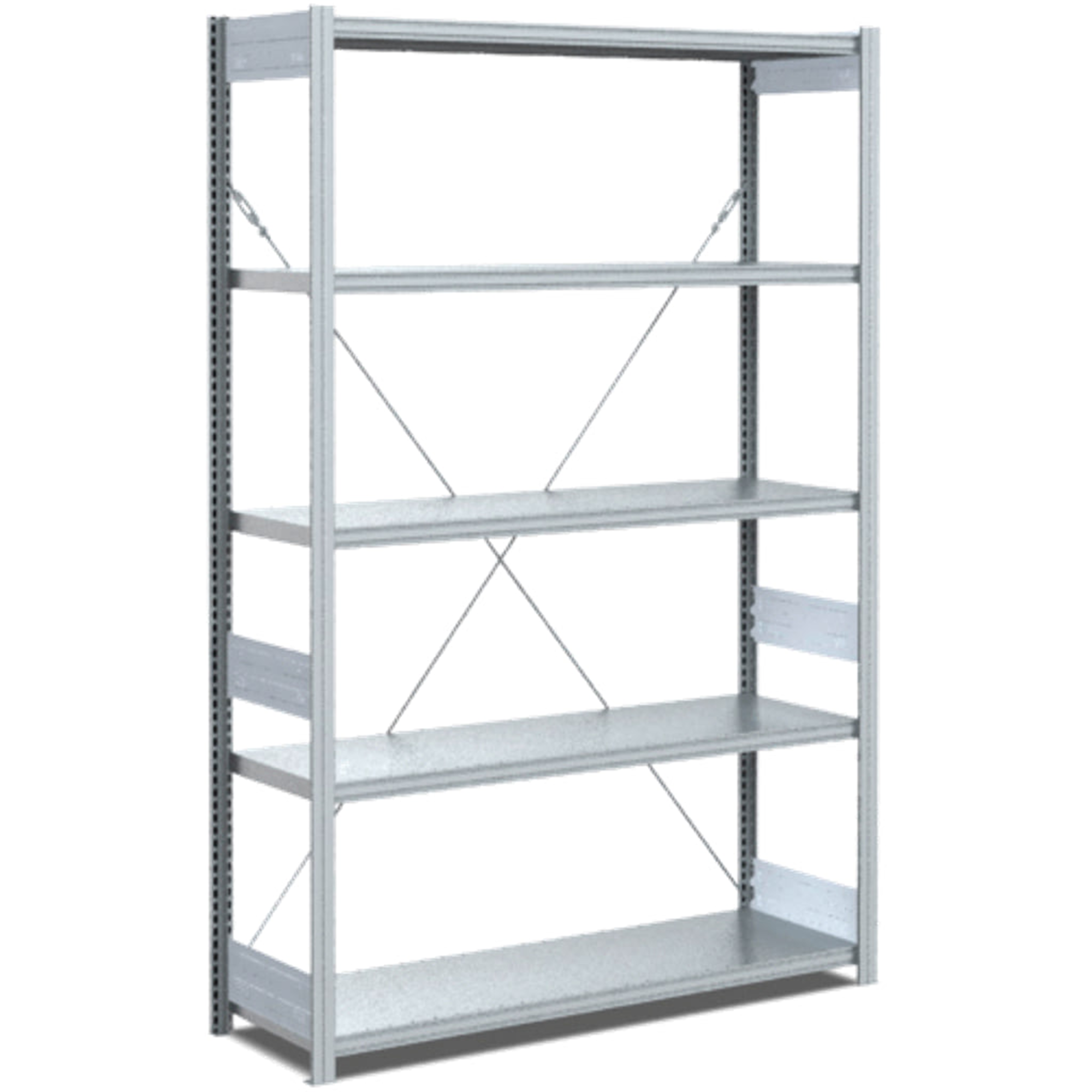 Anbauregal 1000x400x2200 mm, verzinkt