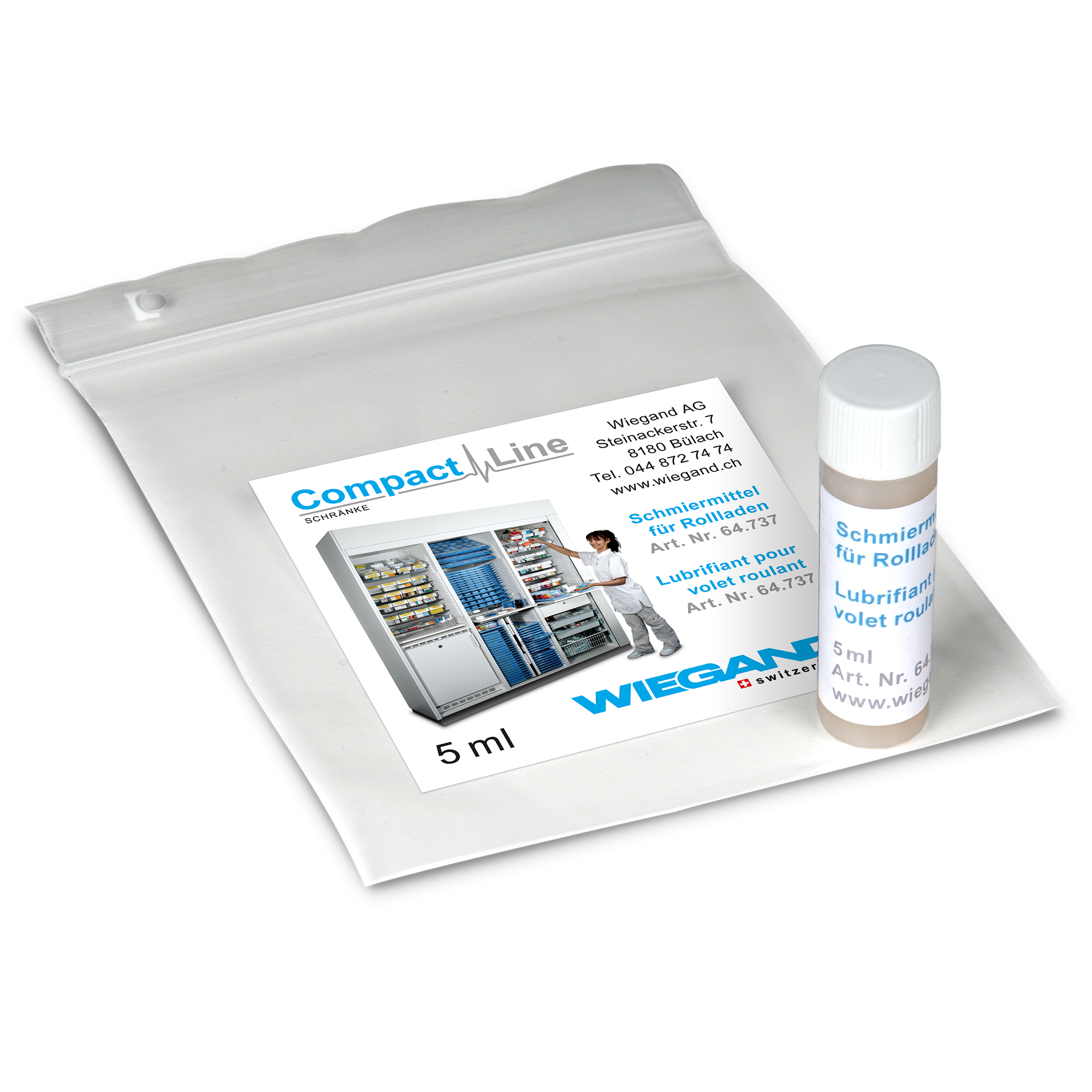 Schmiermittel Set für Rollladen mit Anleitung französisch
