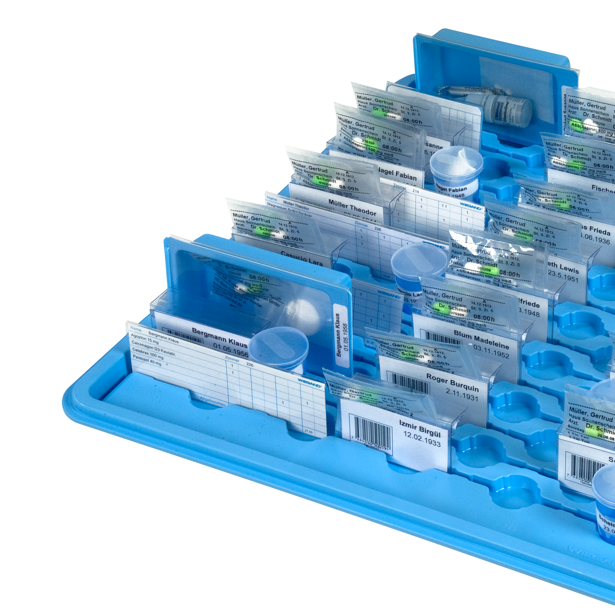 Etikette für Medikation in Deutsch